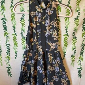 Size S Kimchi Blue Floral Romper with Cutout Back B1